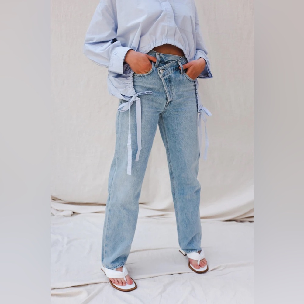 Agolde Criss Cross Upsized Jean in Suburbia